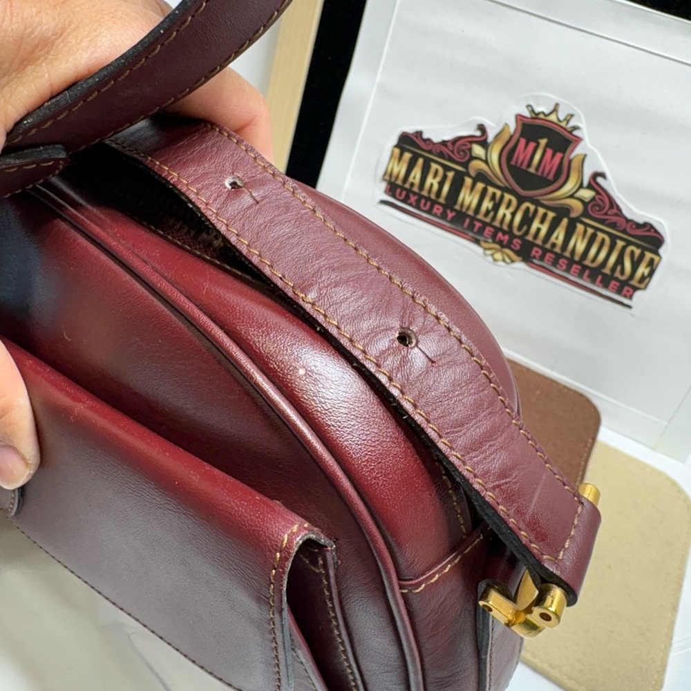 Cartier Burgundy Leather Crossbody Bag - Picture 15 of 16